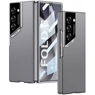 Samsung Galaxy Z Fold 6 Kılıf Ultra İnce Kamera Korumalı Sert Rubber 3. Gen Procase Kapak - Titanyum-Gri