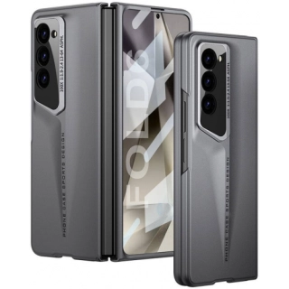 Samsung Galaxy Z Fold 6 Kılıf Ultra İnce Kamera Korumalı Sert Rubber Procase Kapak - Gri