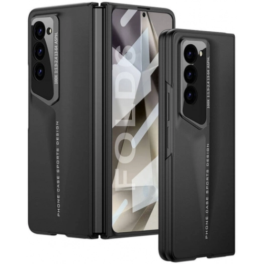 Samsung Galaxy Z Fold 6 Kılıf Ultra İnce Kamera Korumalı Sert Rubber Procase Kapak - Siyah