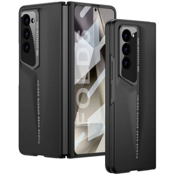 Samsung Galaxy Z Fold 6 Kılıf Ultra İnce Kamera Korumalı Sert Rubber Procase Kapak - Siyah