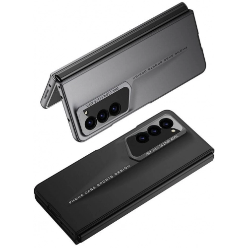 Samsung Galaxy Z Fold 6 Kılıf Ultra İnce Kamera Korumalı Sert Rubber Procase Kapak - Siyah