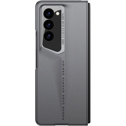 Samsung Galaxy Z Fold 6 Kılıf Ultra İnce Kamera Korumalı Sert Rubber Procase Kapak - Titanyum-Gri