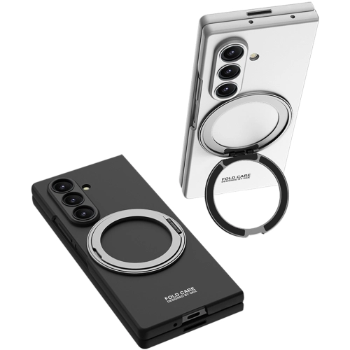 Samsung Galaxy Z Fold 7 Kılıf MagSafe Şarj Özellikli Kıpta Yüzüklü Kamera Korumalı Premium Kapak - Lacivert