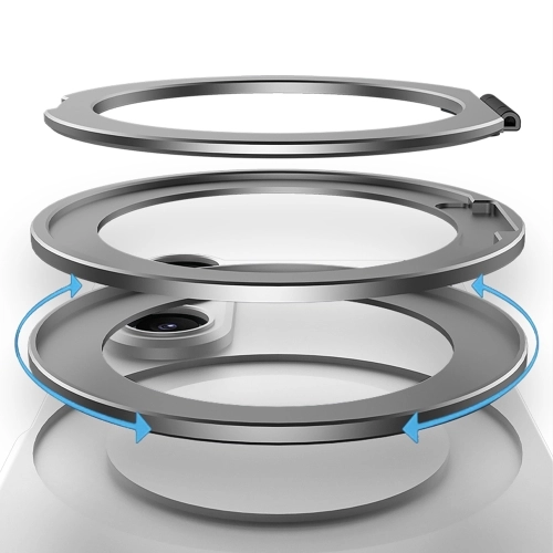 Samsung Galaxy Z Fold 7 Kılıf MagSafe Şarj Özellikli Kıpta Yüzüklü Kamera Korumalı Premium Kapak - Siyah