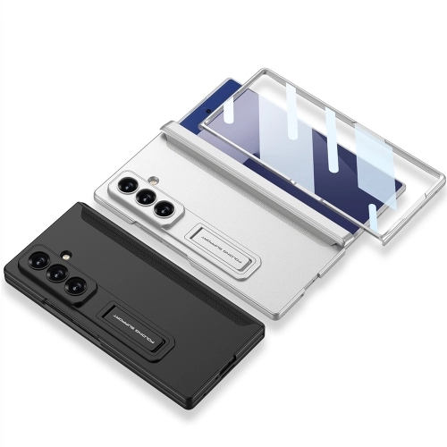 Samsung Galaxy Z Fold 7 Kılıf Mıknatıslı Standlı Premium Lux M-Magnet Kapak - Siyah