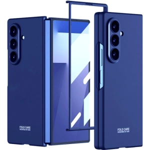 Samsung Galaxy Z Fold 7 Kılıf Sert Kıpta Mat İnce Kapak - Lacivert