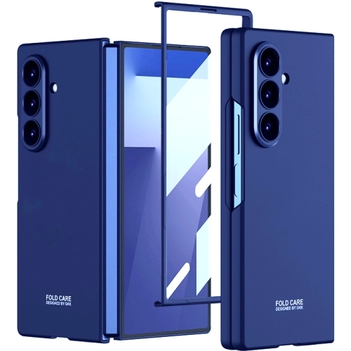 Samsung Galaxy Z Fold 7 Kılıf Sert Kıpta Mat İnce Kapak - Lacivert