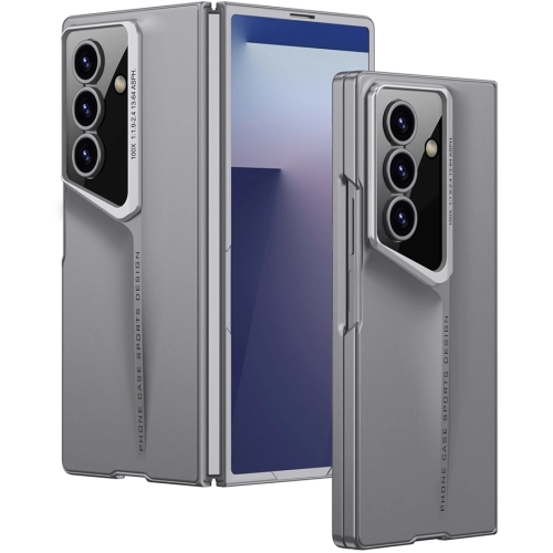 Samsung Galaxy Z Fold 7 Kılıf Ultra İnce Kameralı Korumalı Sert Rubber Procase Kapak - Gri
