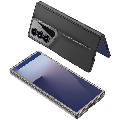 Samsung Galaxy Z Fold 7 Kılıf Ultra İnce Kameralı Korumalı Sert Rubber Procase Kapak - Titanyum-Gri