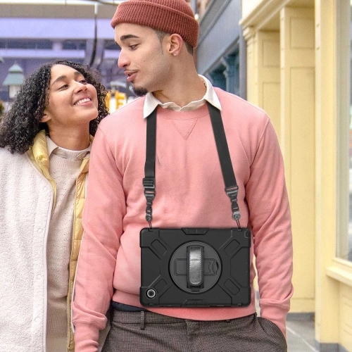 Samsung Tab A S6 Lite (P610) Kılıf Zore Defender Tablet Silikon - Siyah