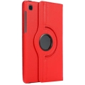 Samsung Tab A S6 Lite (P610) Tablet Kılıfı 360 Derece Dönebilen Standlı Kapak - Kırmızı
