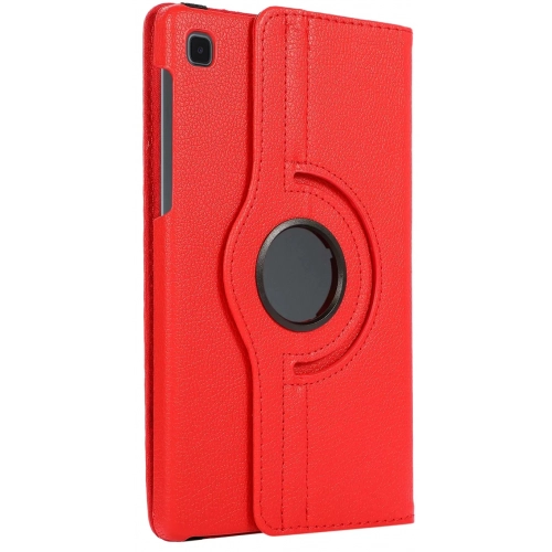 Samsung Tab A S6 Lite (P610) Tablet Kılıfı 360 Derece Dönebilen Standlı Kapak - Kırmızı