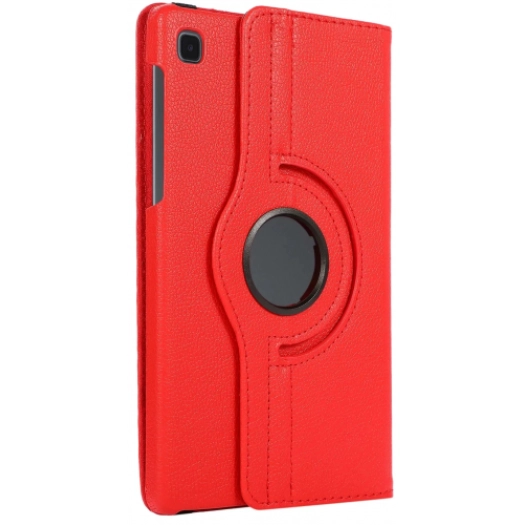Samsung Tab A S6 Lite (P610) Tablet Kılıfı 360 Derece Dönebilen Standlı Kapak - Kırmızı