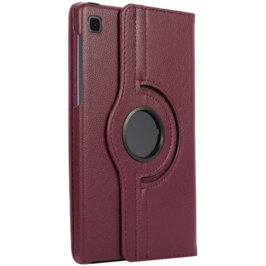 Samsung Tab A S6 Lite (P610) Tablet Kılıfı 360 Derece Dönebilen Standlı Kapak - Mürdüm