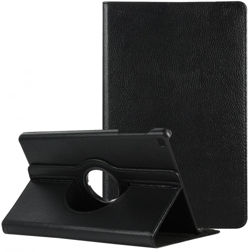 Samsung Tab A S6 Lite (P610) Tablet Kılıfı 360 Derece Dönebilen Standlı Kapak - Siyah