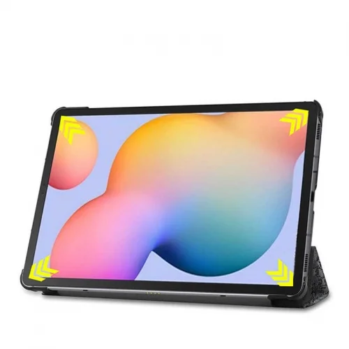 Samsung Tab A S6 Lite (P610) Tablet Kılıfı Standlı Smart Cover Kapak - Mavi