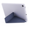 Samsung Tab A S6 Lite (P610) Tablet Kılıfı Standlı Tri Folding Kalemlikli Silikon Smart Cover - Lacivert