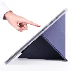 Samsung Tab A S6 Lite (P610) Tablet Kılıfı Standlı Tri Folding Kalemlikli Silikon Smart Cover - Mor