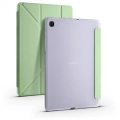 Samsung Tab A S6 Lite (P610) Tablet Kılıfı Standlı Tri Folding Kalemlikli Silikon Smart Cover - Yeşil