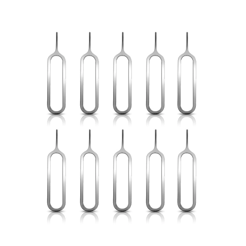 Sim Kart Tepsi Çıkarma İğnesi 10 Adet - Gümüş