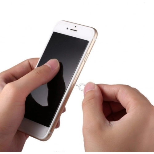 Sim Kart Tepsi Çıkarma İğnesi 10 Adet - Gümüş