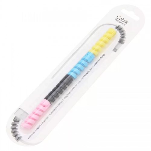 Spiral Kablo Koruyucu 4lü Silikon Set