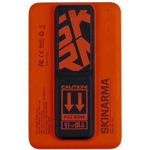 SkinArma Spunk Taşınabilir Wireless Şarj ve PD Hızlı Şarj Özellikli Powerbank 15W 5000mAh - Mavi