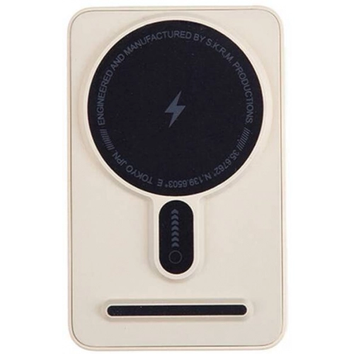 SkinArma Spunk Taşınabilir Wireless Şarj ve PD Hızlı Şarj Özellikli Powerbank 15W 5000mAh - Mavi