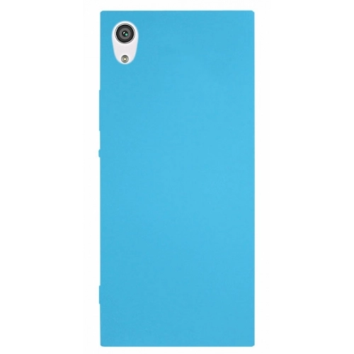 Sony Xperia XA1 Kılıf İnce Soft Mat Renkli Esnek Silikon Kapak - Mavi