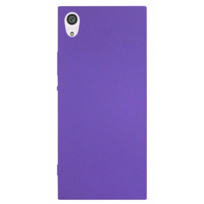 Sony Xperia XA1 Kılıf İnce Soft Mat Renkli Esnek Silikon Kapak - Mor
