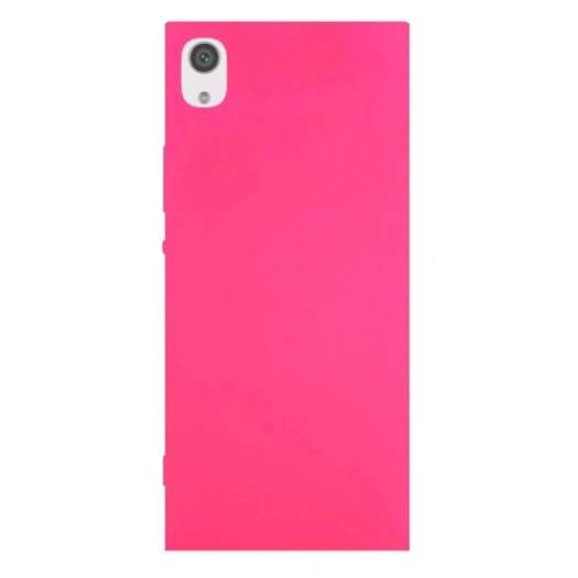 Sony Xperia XA1 Ultra Kılıf İnce Soft Mat Renkli Esnek Silikon Kapak - Pembe