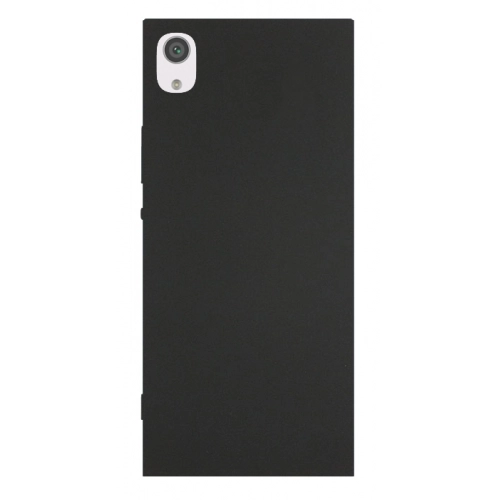 Sony Xperia XA1 Ultra Kılıf İnce Soft Mat Renkli Esnek Silikon Kapak - Siyah