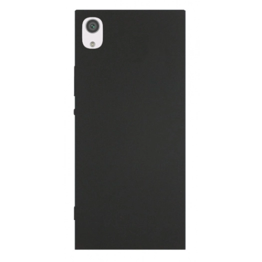 Sony Xperia XA1 Ultra Kılıf İnce Soft Mat Renkli Esnek Silikon Kapak - Siyah