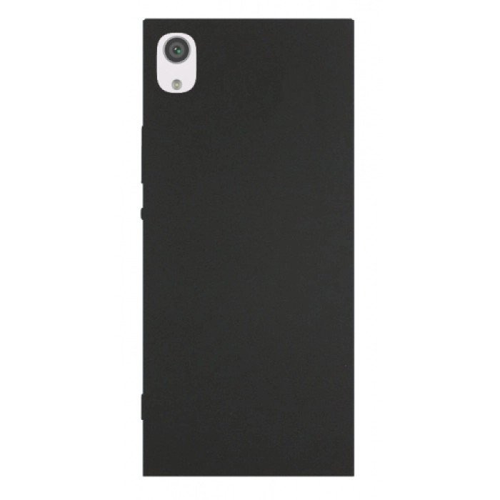 Sony Xperia XA1 Ultra Kılıf İnce Soft Mat Renkli Esnek Silikon Kapak - Siyah