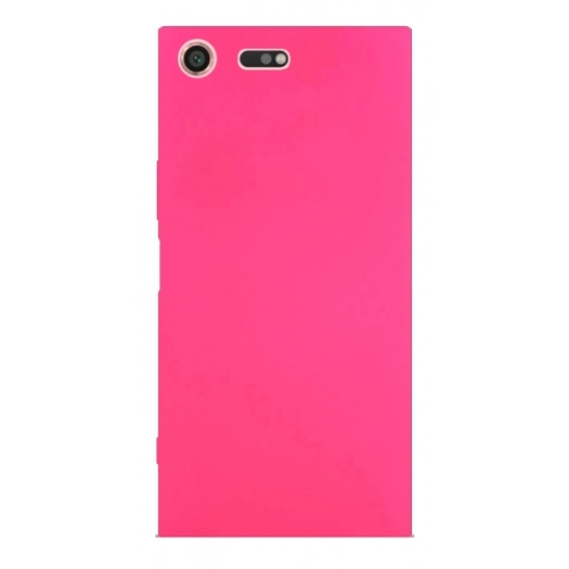 Sony Xperia XZ Premium Kılıf İnce Soft Mat Renkli Esnek Silikon Kapak - Pembe