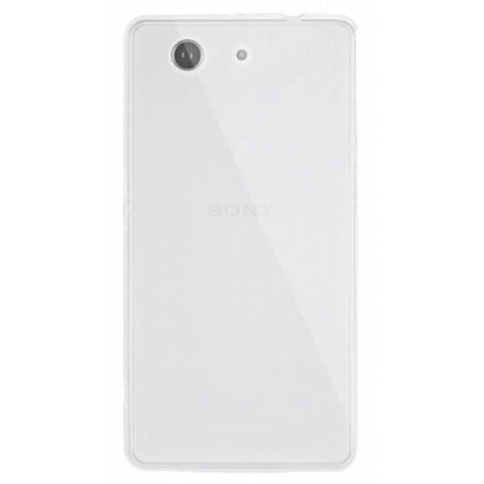 Sony Xperia Z3 Compact Kılıf Ultra İnce Kaliteli Esnek Silikon 0.2mm - Şeffaf