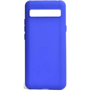 TCL 10 Plus Kılıf Silikon Mat Esnek Kamera Korumalı Biye Kapak - Mavi