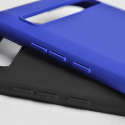 TCL 10 Plus Kılıf Silikon Mat Esnek Kamera Korumalı Biye Kapak - Siyah