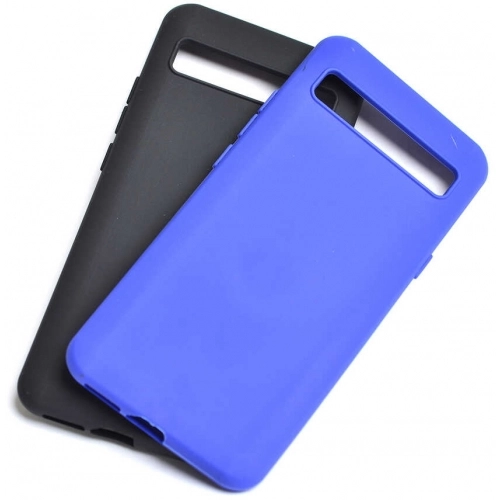 TCL 10 Plus Kılıf Silikon Mat Esnek Kamera Korumalı Biye Kapak - Siyah