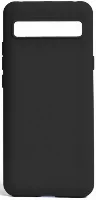 TCL 10 Plus Kılıf Zore Biye Mat Esnek Silikon - Siyah