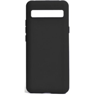 TCL 10 Plus Kılıf Silikon Mat Esnek Kamera Korumalı Biye Kapak - Siyah