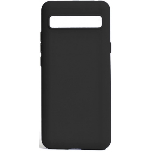 TCL 10 Plus Kılıf Silikon Mat Esnek Kamera Korumalı Biye Kapak - Siyah