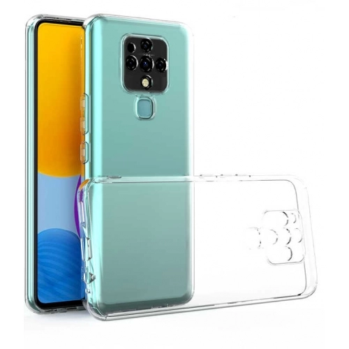 Tecno Camon 16 Kılıf Kamera Korumalı Esnek Silikon Kapak - Şeffaf