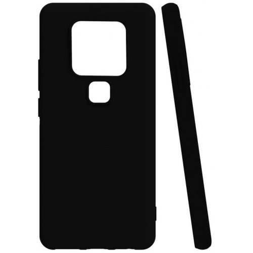 Tecno Camon 16 Kılıf Silikon Mat Esnek Kamera Korumalı Biye Kapak - Siyah