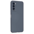 Tecno Camon 18 Kılıf İçi Kadife Mat Mara Lansman Silikon Kapak  - Gri