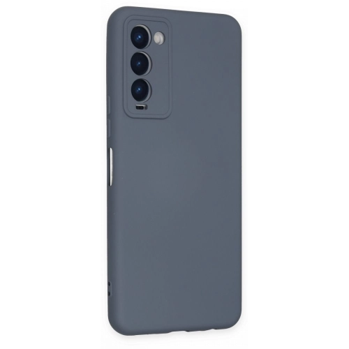 Tecno Camon 18 Kılıf İçi Kadife Mat Mara Lansman Silikon Kapak - Gri