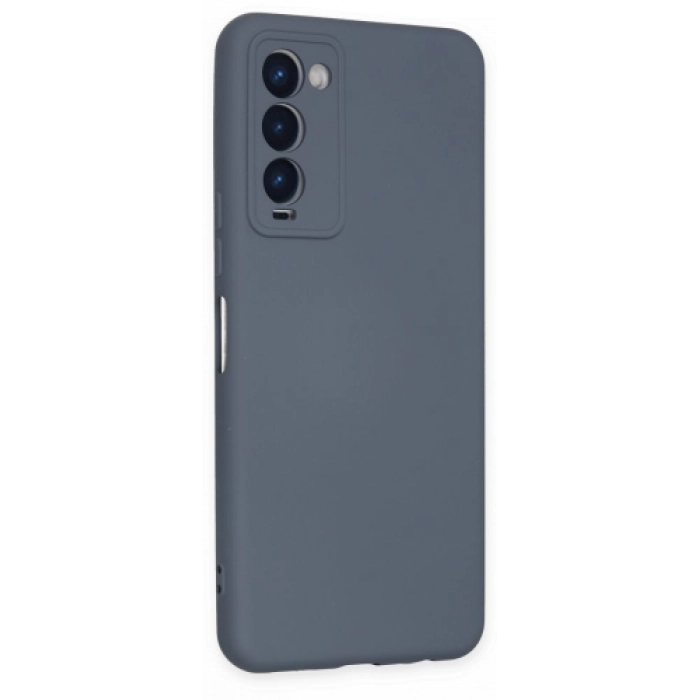 Tecno Camon 18 Kılıf İçi Kadife Mat Mara Lansman Silikon Kapak  - Gri