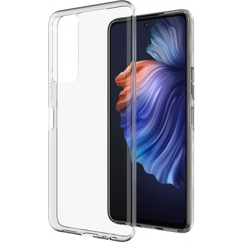 Tecno Camon 18 Kılıf Kamera Korumalı Esnek Silikon Kapak - Şeffaf