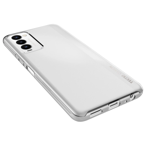 Tecno Camon 18T Kılıf Kamera Korumalı Esnek Silikon Kapak - Şeffaf