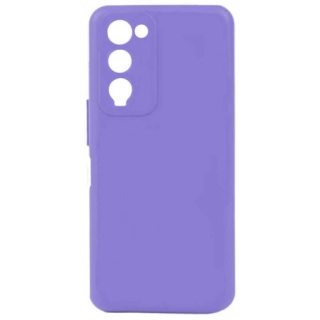 Tecno Camon 18T Kılıf Silikon Mat Esnek Kamera Korumalı Biye Kapak - Lila